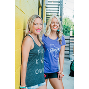Funkytown Black Slub Racerback Tank