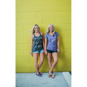 Funkytown Black Slub Racerback Tank