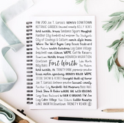 Fort Worth Spiral Notebook