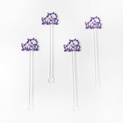 TCU Athletic Frog Acrylic Stir Sticks