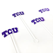 TCU Logo Acrylic Stir Sticks