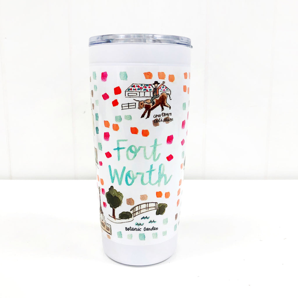 Fort Worth Map Tumbler