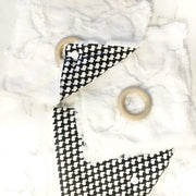 Black Texas Hounds Tooth Lovie