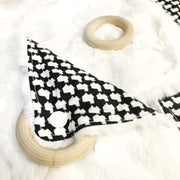 Black Texas Hounds Tooth Lovie