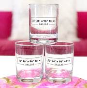 Dallas Coordinates Double Old Fashion Glass