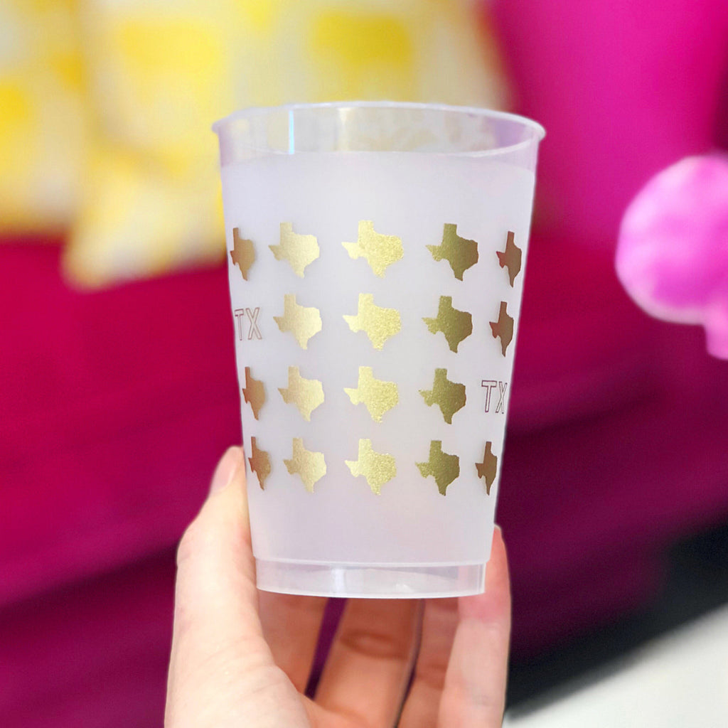 Gold Texas Wrap Shatterproof Cups - 12oz. & 16oz.