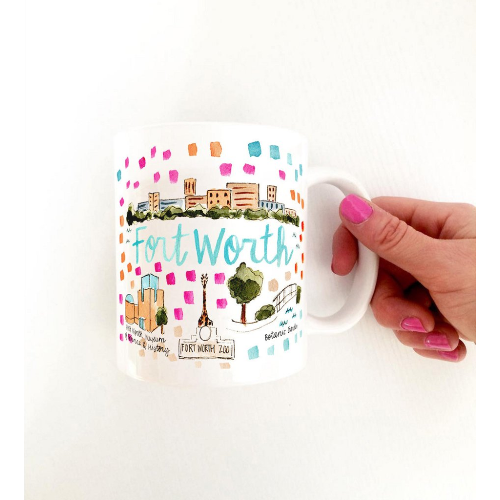 Fort Worth Map mug