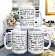 Fort Worth Everything Mug - Black