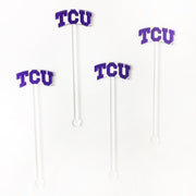 TCU Logo Acrylic Stir Sticks