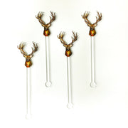 Deer Mount Acrylic Stir Sticks