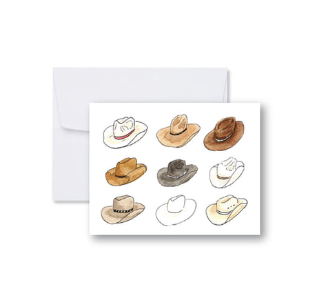 Cowboy Hat Collage Note Cards