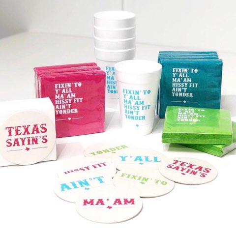 Texas Sayin's Styrofoam Cups