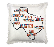 Texas City Favs Pillow with Insert
